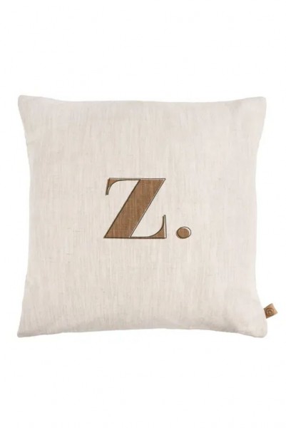 Zusss kussen letter z peper-zout 45x45cm Zusss kussen letter z peper-zout 45x45cm