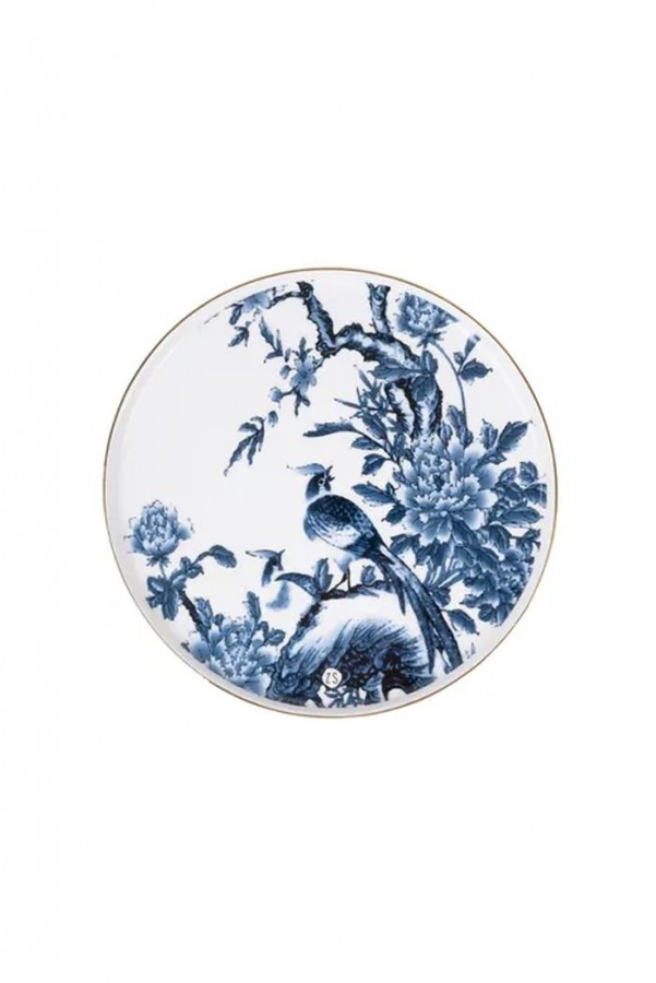 Zusss bord delfts blauwe print wit Zusss bord delfts blauwe print wit