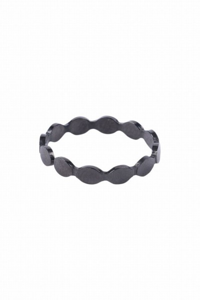 Zusss ring met schulprandje zwart