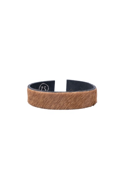 Zusss wikkelarmband vachtje bruin Zusss wikkelarmband vachtje bruin