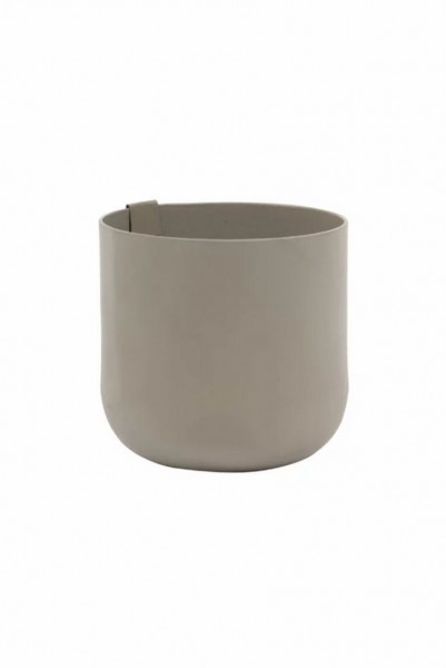 Zusss potje metaal 8cm grijs