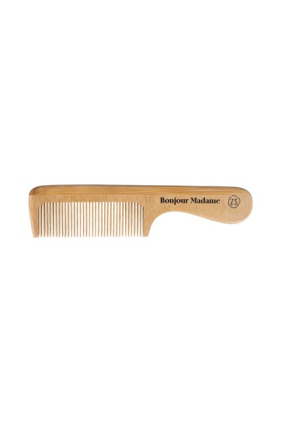 Zusss houten kam 'bonjour madame'