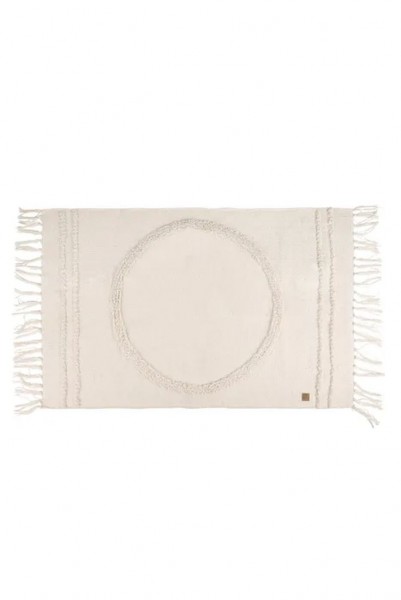Zusss vloerkleed cirkel 92x59cm zand Zusss vloerkleed cirkel 92x59cm zand