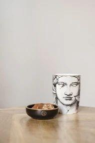 Koffiemok hoofd vrouw wit/goud Koffiemok hoofd vrouw wit/goud