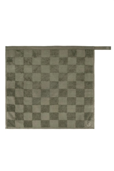 Zusss handdoek geblokt donkergroen Zusss handdoek geblokt donkergroen