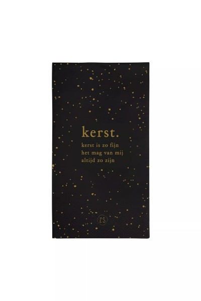 Zusss servetten kerst zo fijn zwart Zusss servetten kerst zo fijn zwart
