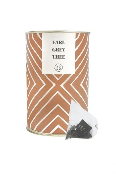 Zusss Thee in luxe koffer earl grey kaki 9x13,5cm Zusss Thee in luxe koffer earl grey kaki 9x13,5cm