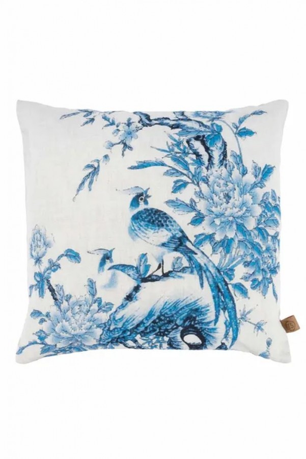Zusss Kussen met delfts blauw print 45x45cm
