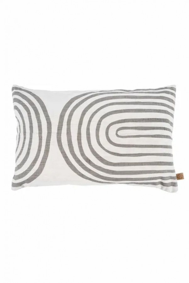 Zusss kussen met bogen 60x40cm peper en zout Zusss kussen met bogen 60x40cm peper en zout