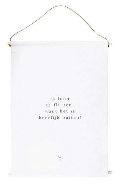 Zusss wandkleed loop te fluiten 65x89cm Zusss wandkleed loop te fluiten 65x89cm