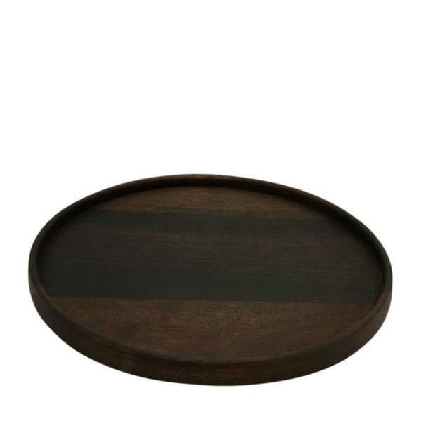 Vtwonen Plate mango wood small black 30x2.5cm Vtwonen Plate mango wood small black 30x2.5cm
