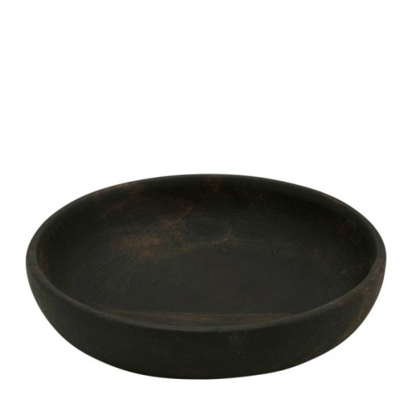 Vtwonen Bowl mango wood medium black 12x2.5cm