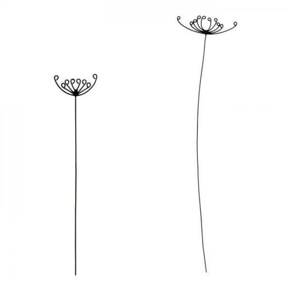 Vtwonen Set iron flowers black