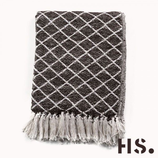 Home society plaid isola brown 170x120cm
