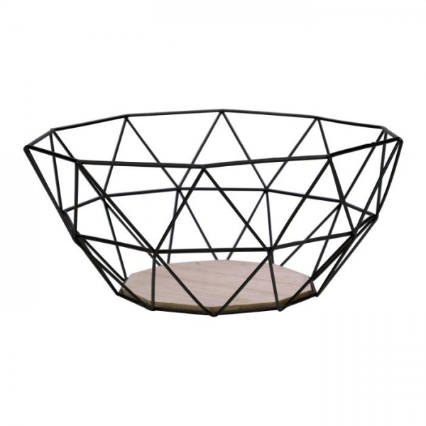 Gusta Fruitmand 26.5x25x12 Zwart Gusta Fruitmand 26.5x25x12 Zwart
