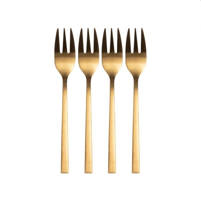 Taartvorkjes goud 4set Taartvorkjes goud 4set