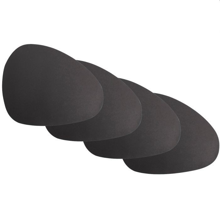Gusta PU onderzetters grijs set 4