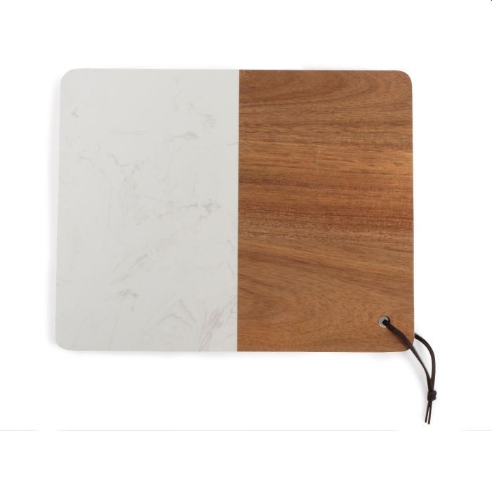 Gusta Serveerplank met marmerlook 30x24cm Gusta Serveerplank met marmerlook 30x24cm
