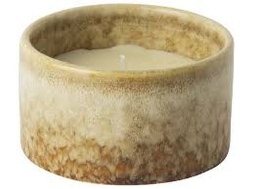 Gusta Kaars in keramische pot 8.6x4.9cm bruin