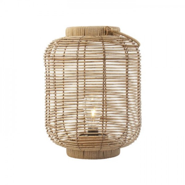 Gusta rotan lantaarn met led 24cm Gusta rotan lantaarn met led 24cm