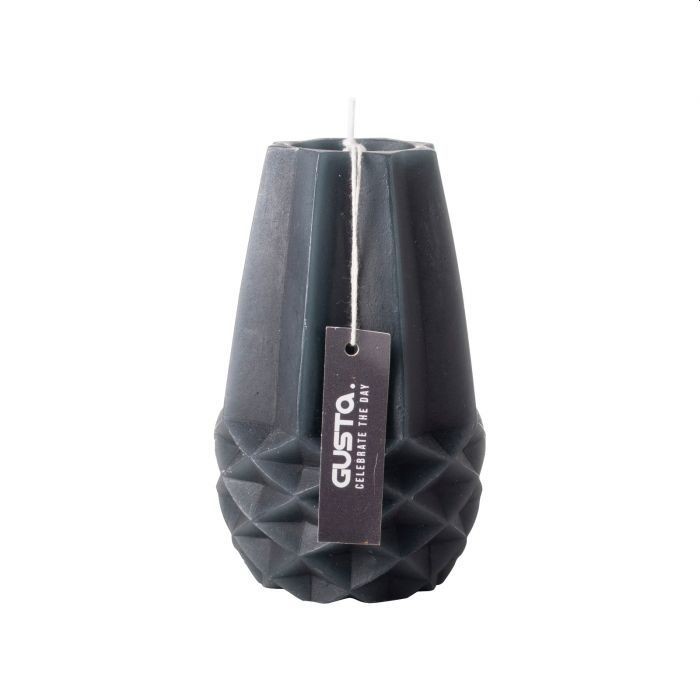 Gusta Figuurkaars vaas 11.5cm donker blauw