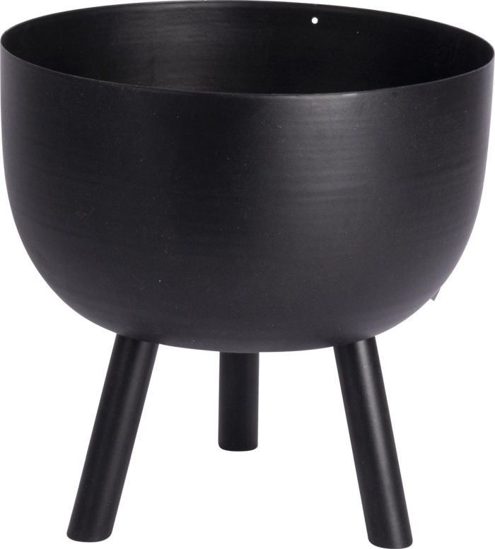 Gusta plantenpot pootjes zwart 18x18cm Gusta plantenpot pootjes zwart 18x18cm