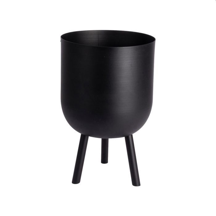 Gusta plantenpot pootjes zwart 18x27cm