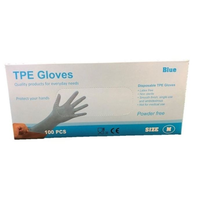 Tpe wegwerphandschoenen latex 100 stuks