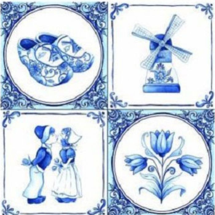 Ambiente servetten delfts blauw 20 stuks Ambiente servetten delfts blauw 20 stuks