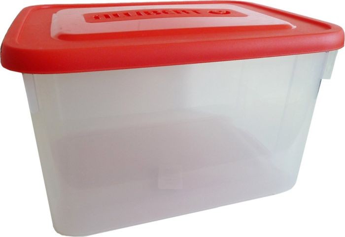 Allibert opbergbox 12 liter rood deksel