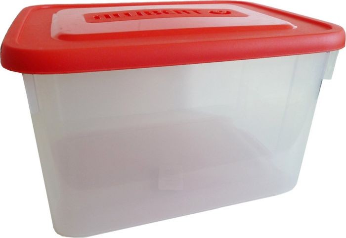 Allibert opbergbox 12 liter rood deksel Allibert opbergbox 12 liter rood deksel
