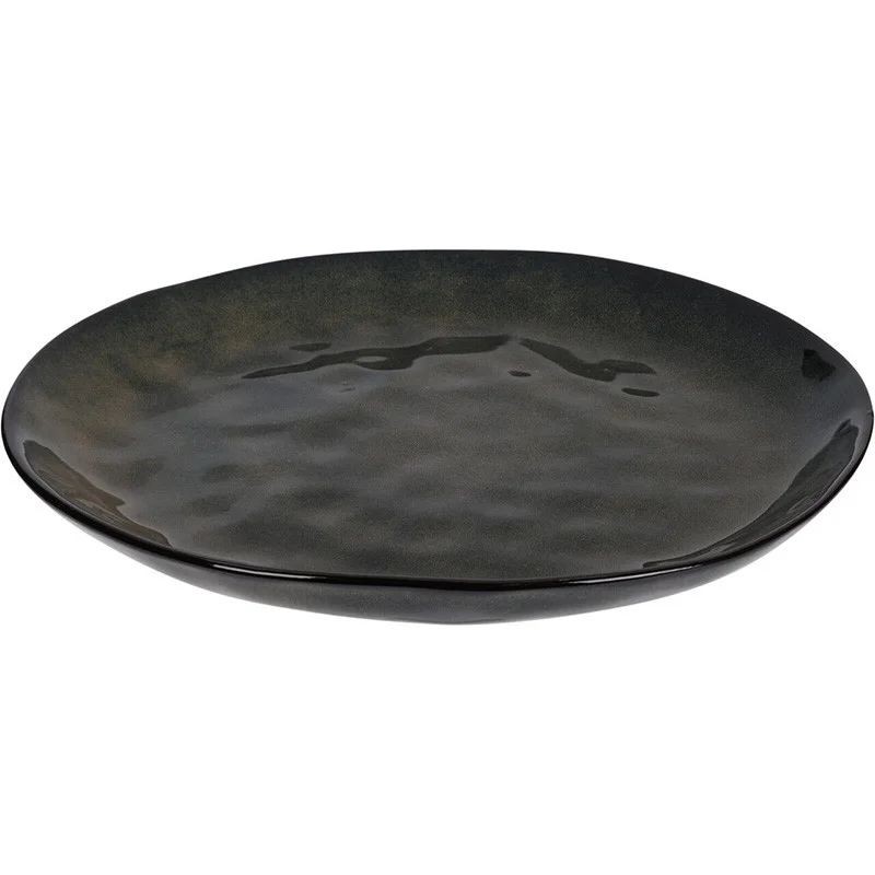 Bord Aardewerk Dia 26,5 Cm Blue/black