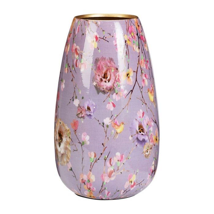 Vaas 30cm Met Bloemenprint