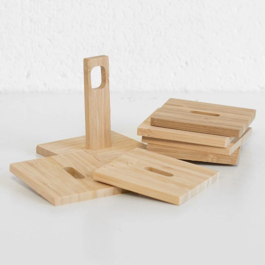 Onderzetter Bamboe Set Van 6