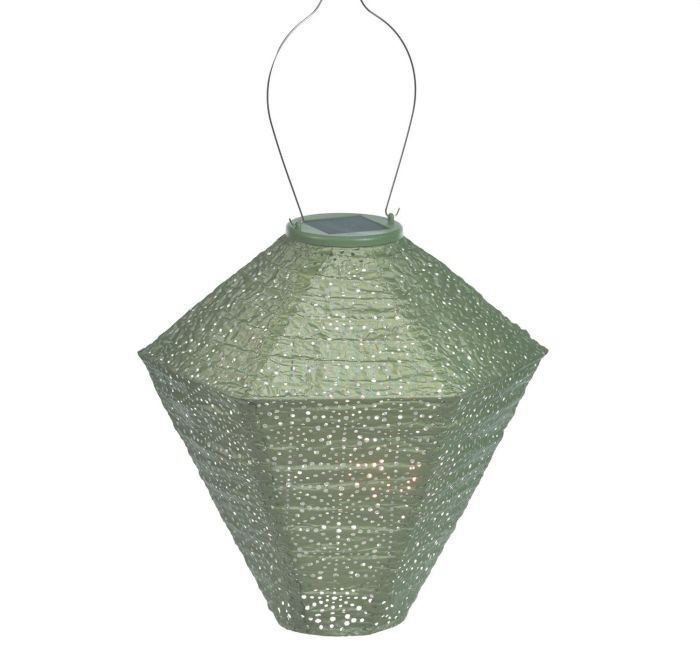 Lumiz solar lampion Diamond 28 Sashiko light green Lumiz solar lampion Diamond 28 Sashiko light green