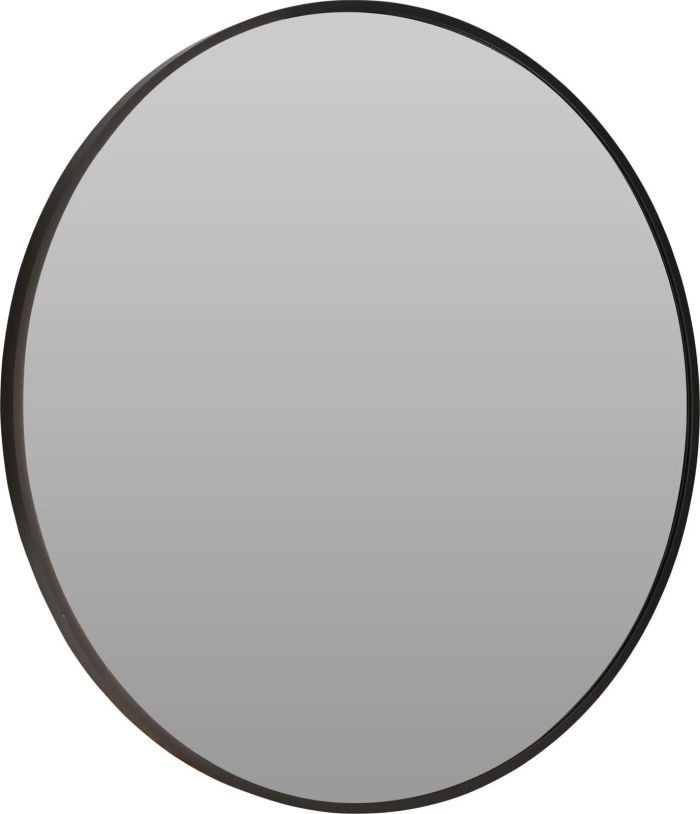 Spiegel rond Aluminium 60cm Zwart