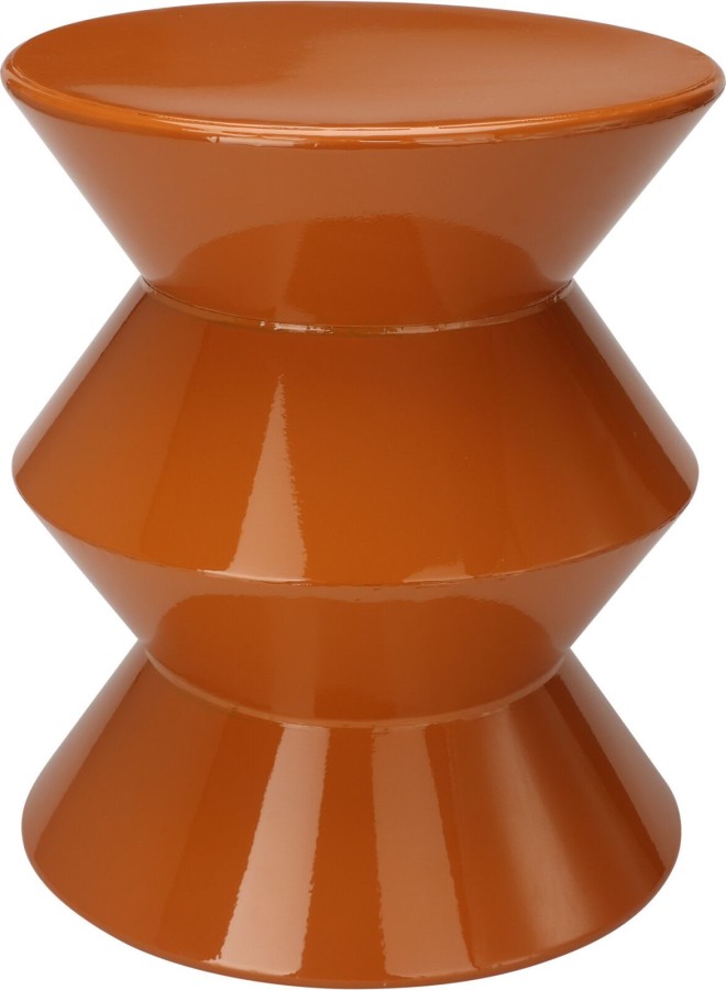 Bijzettafel 31x36cm Karamel Shiny