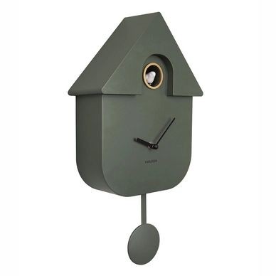 Karlsson Wall Clock Modern Cuckoo Abs Jungle Green
