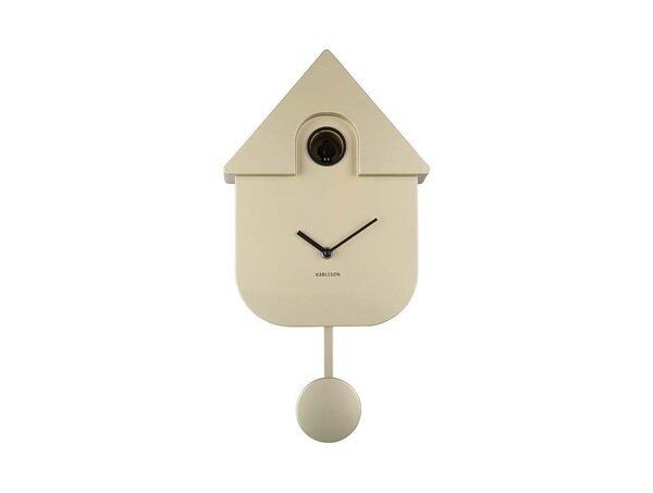 Wall Clock Cuckoo Metallic Gold