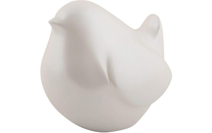Statue Fat Bird White