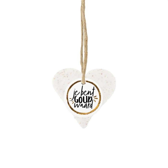Hartzeep - Je bent GOUD waard - Complimenten zeep - Geschenkzeep - Bijzonder cadeau!